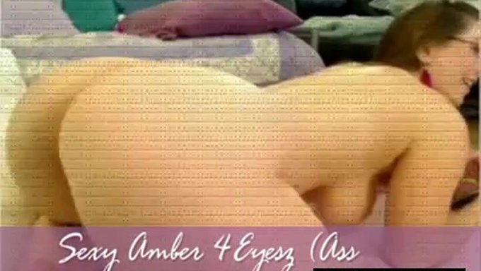 Show De Webcam De Amber Con Una Vista De Su Big Ass