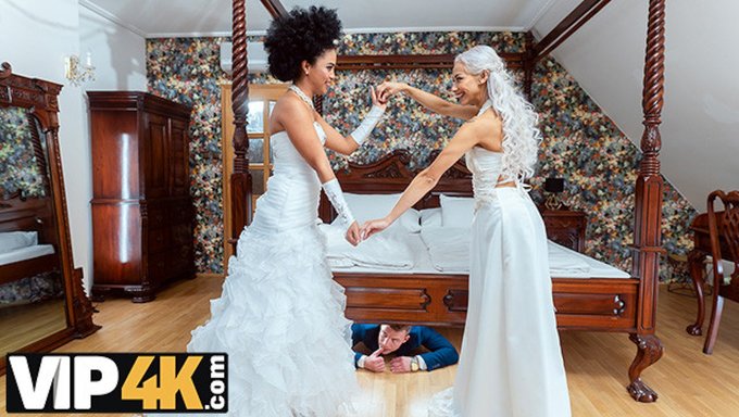 Aventura Caliente En Trío De Veronica Leal El Día De Su Boda